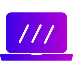 Computer laptop icon