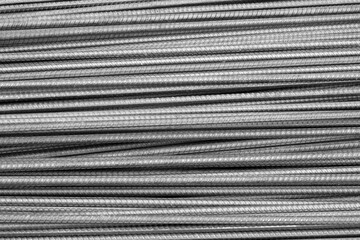 Stack of steel bar texture