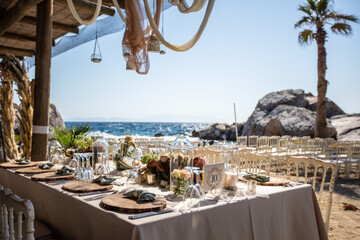 wedding table setting