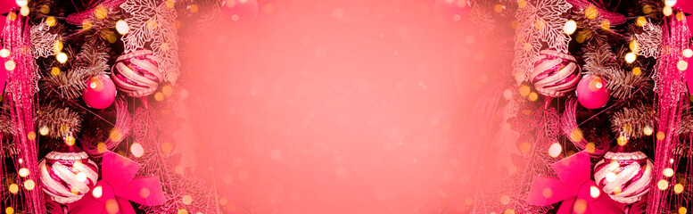 Christmas background-colored toys hang on the Christmas tree
