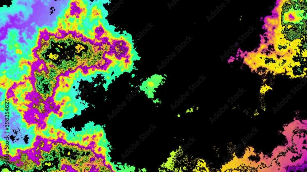 Aufkleber Abstract changing corrosive texture. Looping video with imitation of a Datamoshing video.