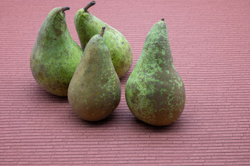 fresh bio pears tasty and healthy