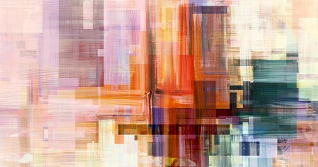 Digital abstract rough strokes, oil painting on canvas, background illustration