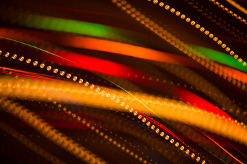 Abstract background of bright colored dynamic lights