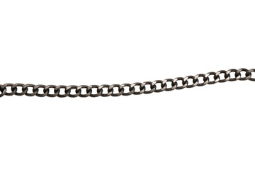 Steel chain isolated on white backgroound.