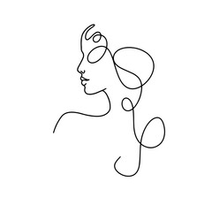 line drawing of a beautiful woman 13