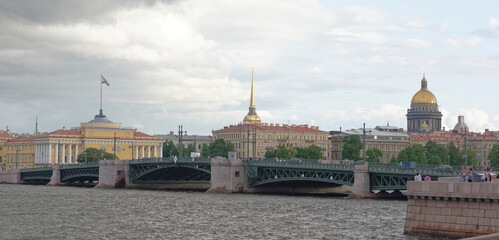  View of the Neva on July 5; 2015 in St. Petersburg