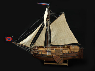wooden model of the bot Saint Gabriel