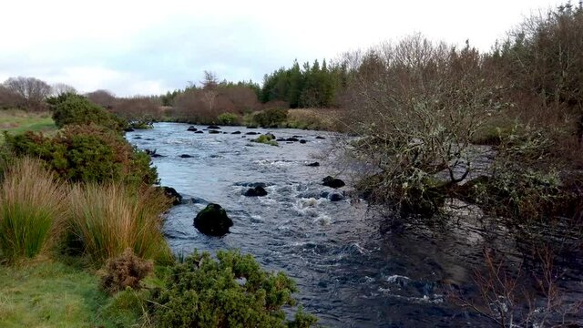 The wild and beautiful landscape next to the Owenea River by Ardara - County Donegal, Ireland