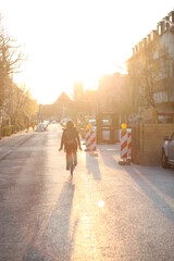 Sonnenuntergang Fahrrad