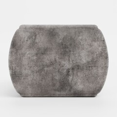 Realistic 3D Render of Concrete Pot