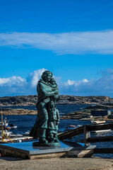 La costa de Tjome al sur de noruegae