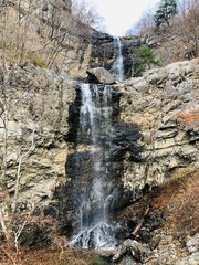 waterfall in the mountains