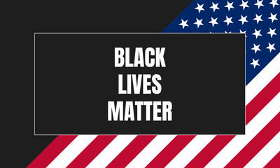 Black Lives Matter background - campaign against racial discrimination