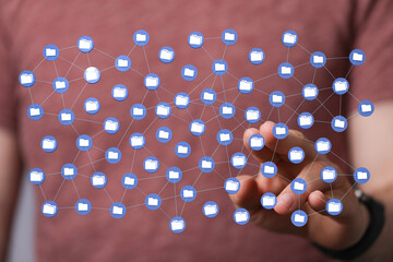 data network 3d digital info