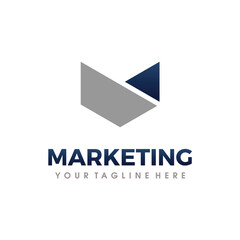 Marketing Logo. SEO Marketing Logo Vector