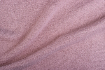 Crumpled twisted wool fabric close-up for background