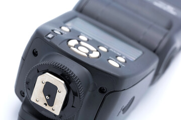 camera cobra flash isolated on white background