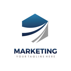 Marketing Logo. SEO Marketing Logo Vector