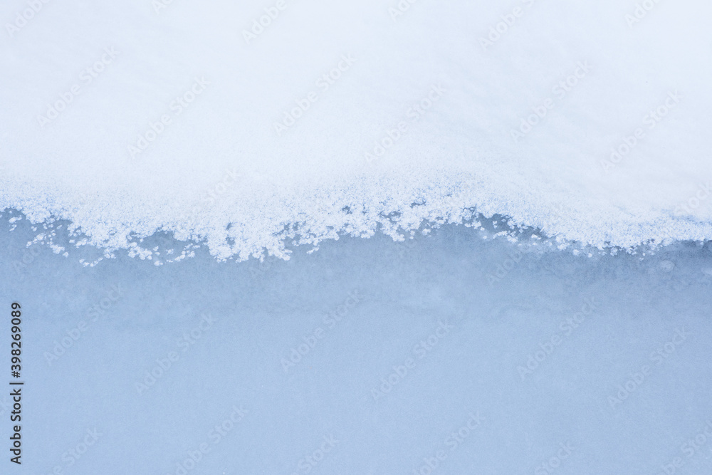 Poster white fine ice and snow surface texture background texture, winter background