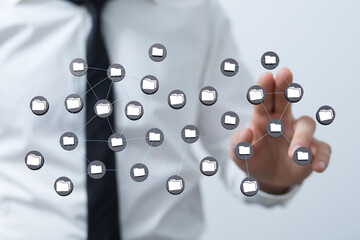 data network 3d digital info