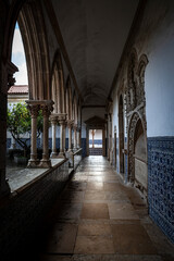 Cloiter of  the Convent of Christ, also known as Castle of Tomar.
Tomar, Portugal