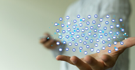 data network 3d digital info