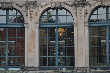 windows of the old building