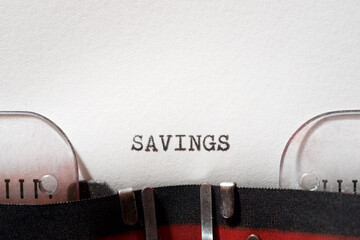 Savings concept view