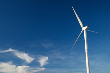 Fototapeta premium Sustainable wind energy concept view