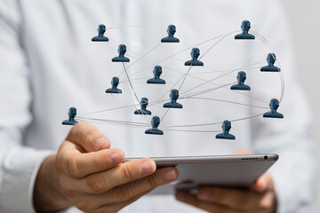 organization chart team concept networking