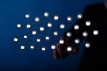 Ui of Cloud Computing Technology Internet Storage Network Concept