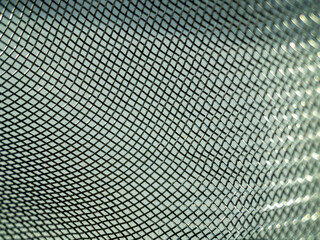 close up macro wire mesh strainer filter details