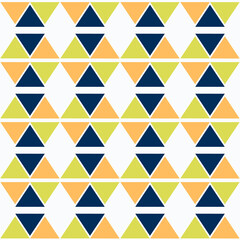 The pattern of their triangular motives. Geometric pattern. Minimalistic and simple style. Vector illustration isolated on white. For packaging, fabric, scrapbooking and decoration.