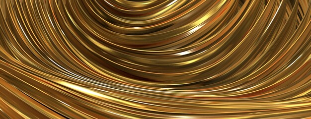 luxus gold background dynamic flow wave 3d