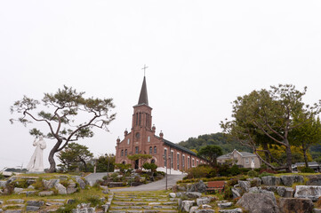 Yeosan Catholic Church in Yeosan-myeon, Iksan-si, Jeollabuk-do, South Korea.
