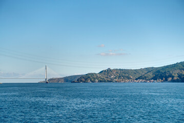 View from Anadolu Kavagi, Picturesque village on the Bosphorus