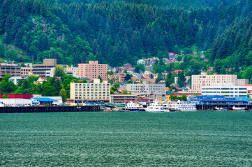 Juneau Alaksa and Gastineau Channel