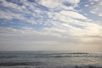 Fototapeta premium beautiful sea view and cloudy sky