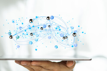 business conference team work connection digital concept