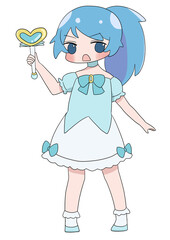 魔法少女　青　真剣