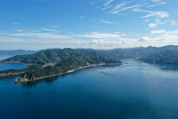 愛媛県西予市　三瓶湾の風景