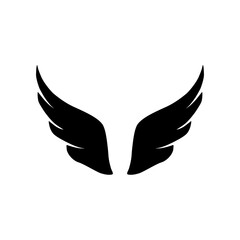 Angel wing icon vector symbol illustration