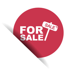 red vector illustration banner for sale