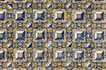 Tiles in the Chapel of the Convent of Christ.
Tomar, Portugal