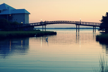 Obraz premium Bridge Sunset