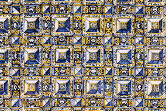 Tiles in the Chapel of the Convent of Christ.
Tomar, Portugal