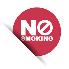 red vector illustration banner no smoking