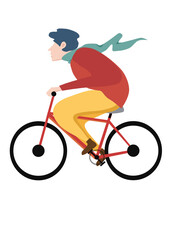 Obraz premium cycling person