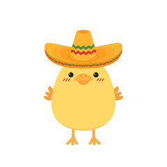 Chick character design. Chick cartoon vector.